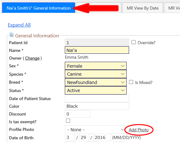 How can I add a patient profile photo? – eVetPractice Help Center